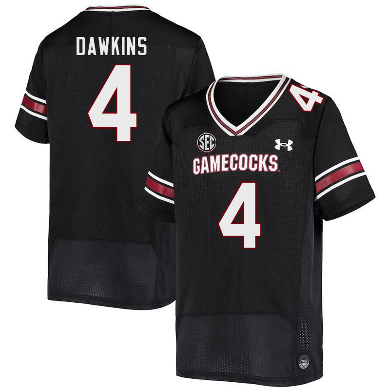Men #4 Terrell Dawkins South Carolina Gamecocks 2023 College Football Jerseys Stitched-Black